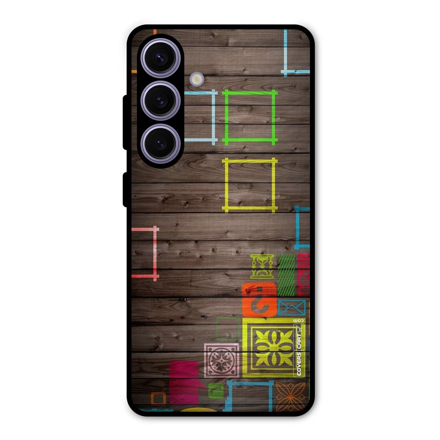 Multicolor Frame Design Metal Back Case for Galaxy S24