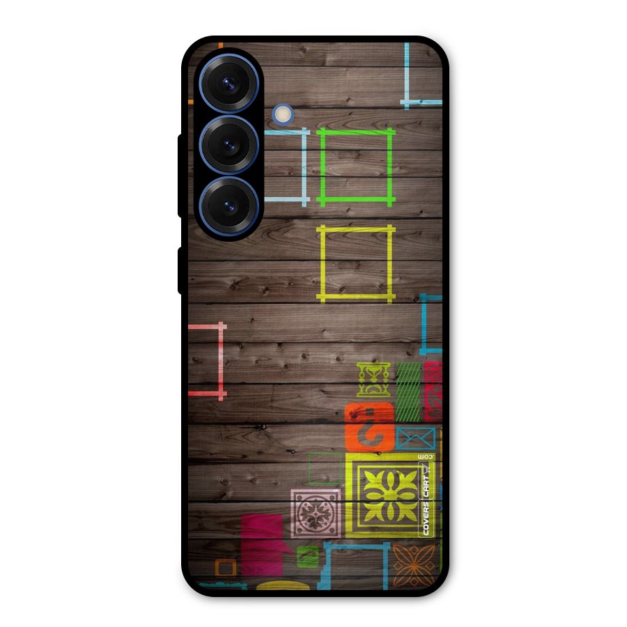 Multicolor Frame Design Metal Back Case for Galaxy S25