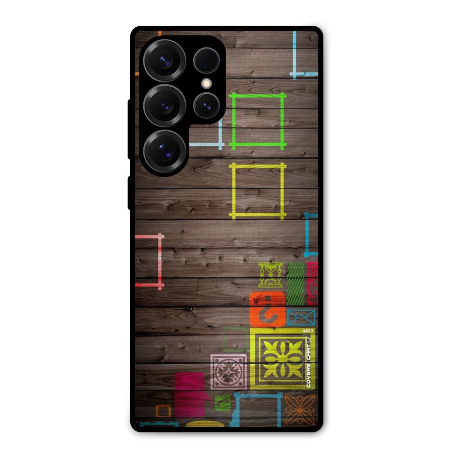 Multicolor Frame Design Metal Back Case for Galaxy S25 Ultra