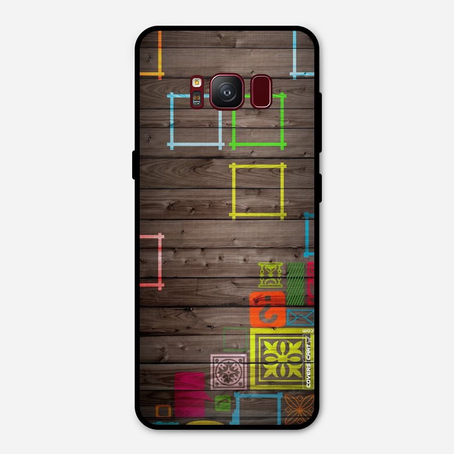 Multicolor Frame Design Metal Back Case for Galaxy S8