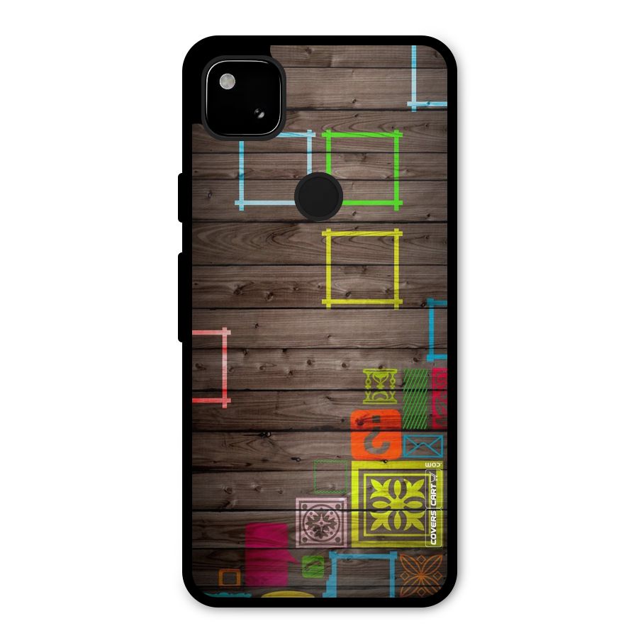 Multicolor Frame Design Metal Back Case for Google Pixel 4a