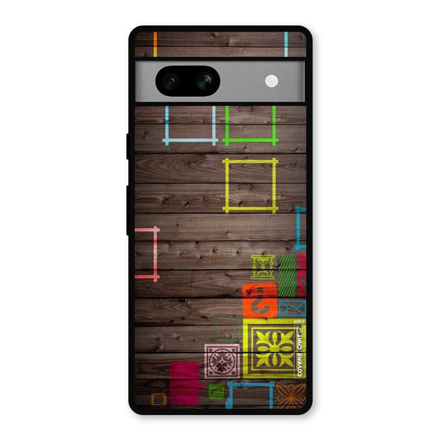Multicolor Frame Design Metal Back Case for Google Pixel 7a