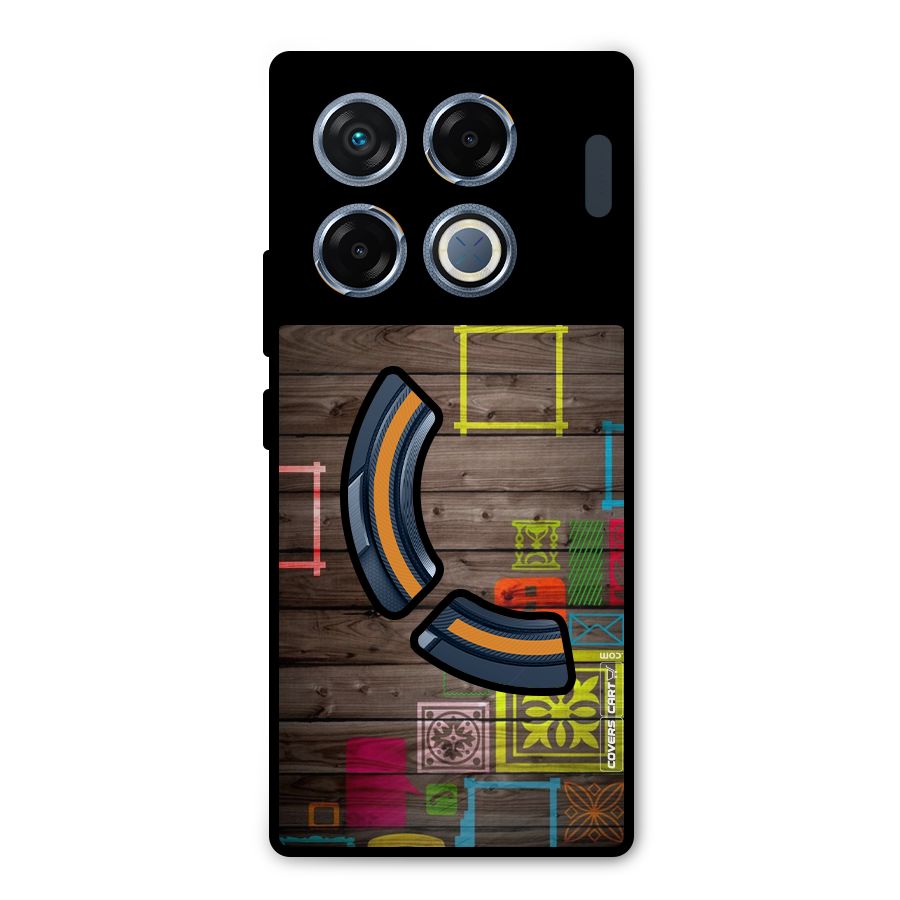 Multicolor Frame Design Metal Back Case for Infinix GT 20 Pro