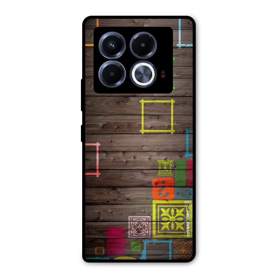 Multicolor Frame Design Metal Back Case for Infinix Note 40 5G