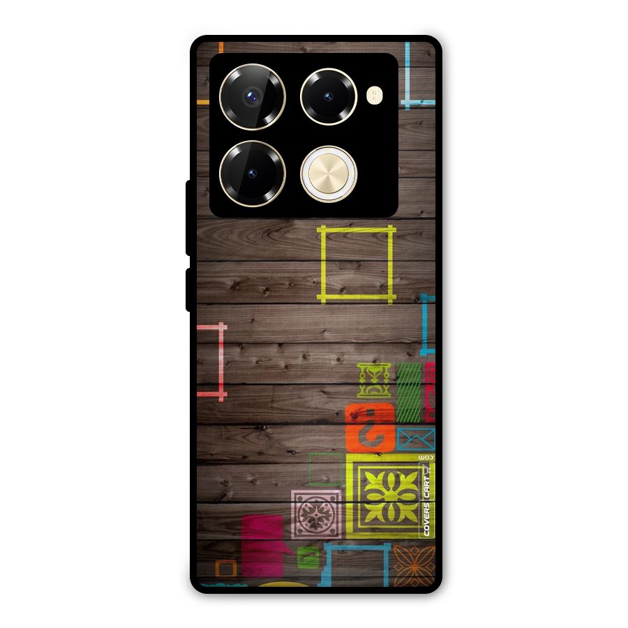 Multicolor Frame Design Metal Back Case for Infinix Note 40 Pro Plus