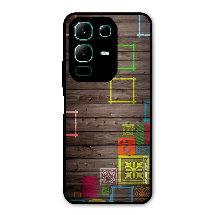 Multicolor Frame Design Metal Back Case for Infinix Note 50x