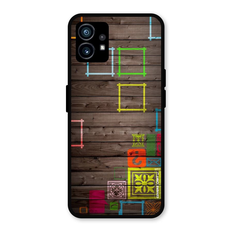 Multicolor Frame Design Metal Back Case for Nothing Phone 1