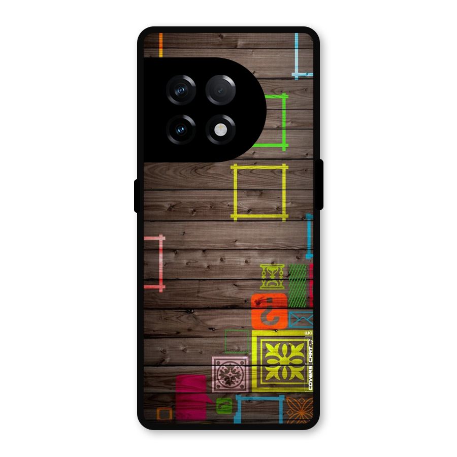 Multicolor Frame Design Metal Back Case for OnePlus 11R