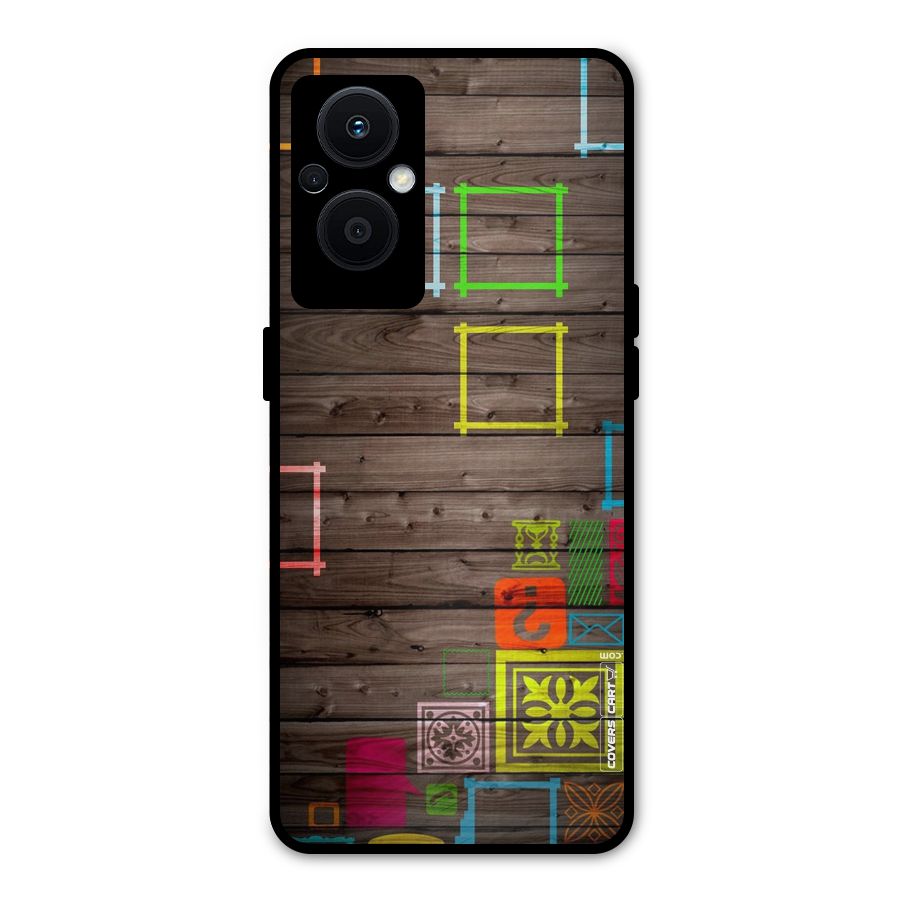 Multicolor Frame Design Metal Back Case for Oppo F21s Pro 5G