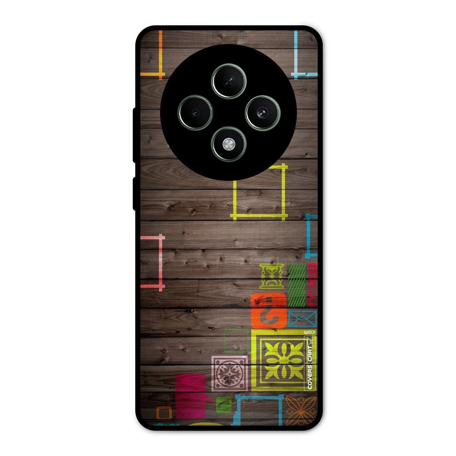 Multicolor Frame Design Metal Back Case for Oppo F27