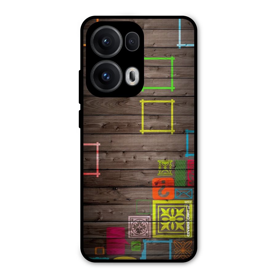 Multicolor Frame Design Metal Back Case for Oppo Reno13 Pro