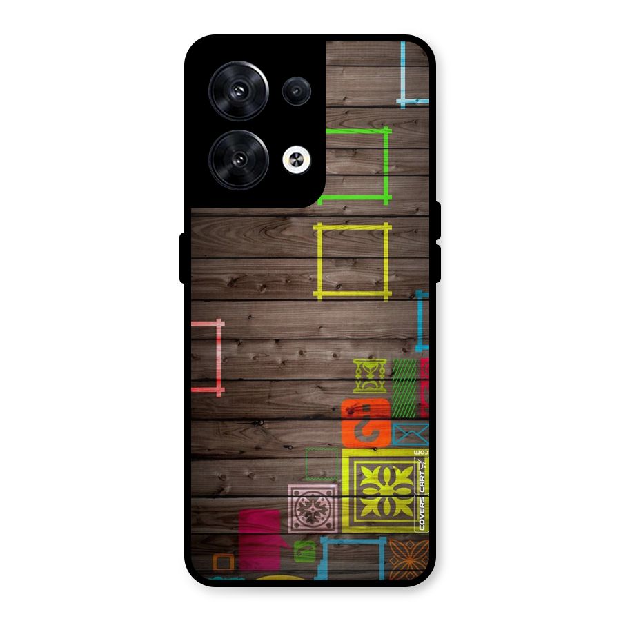 Multicolor Frame Design Metal Back Case for Oppo Reno8 5G