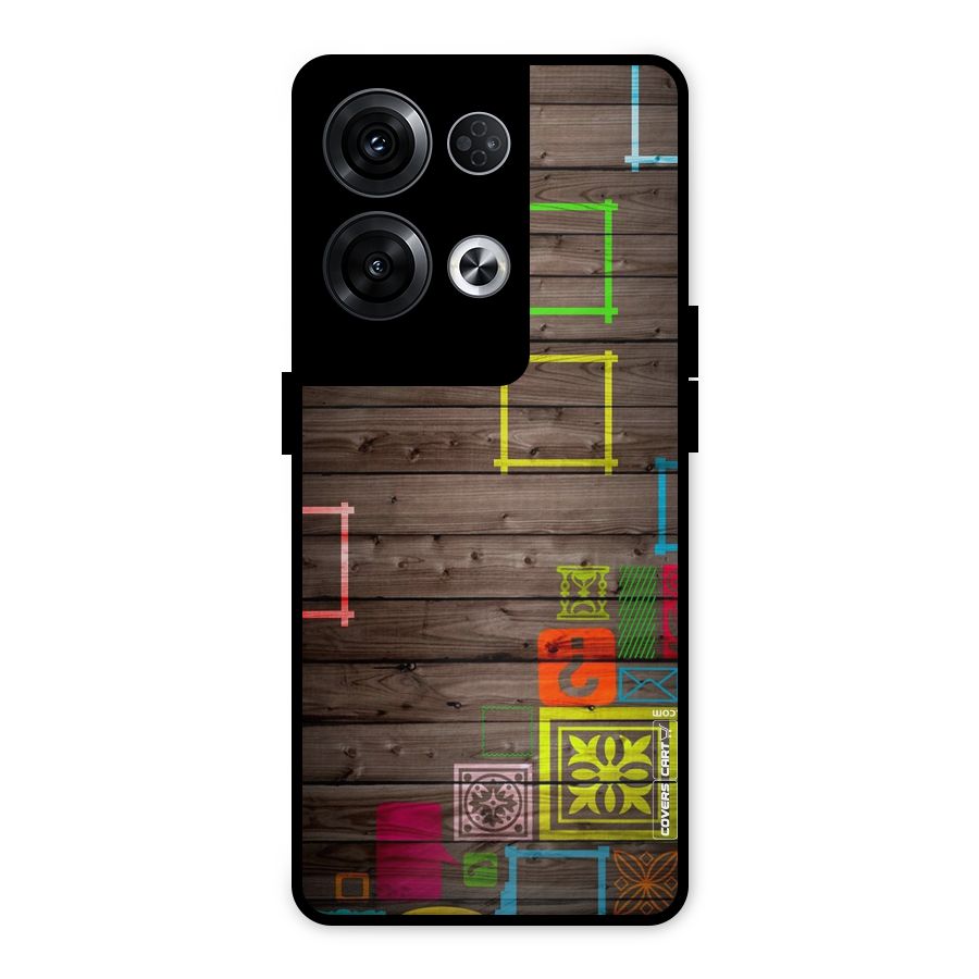Multicolor Frame Design Metal Back Case for Oppo Reno8 Pro 5G