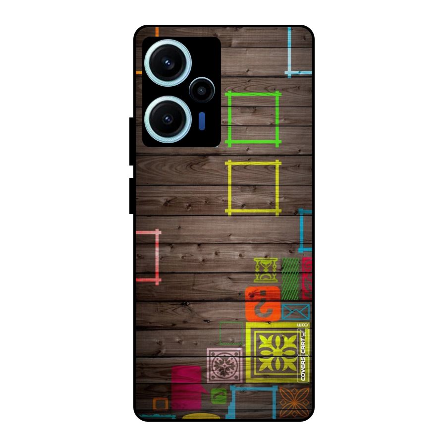Multicolor Frame Design Metal Back Case for Poco F5