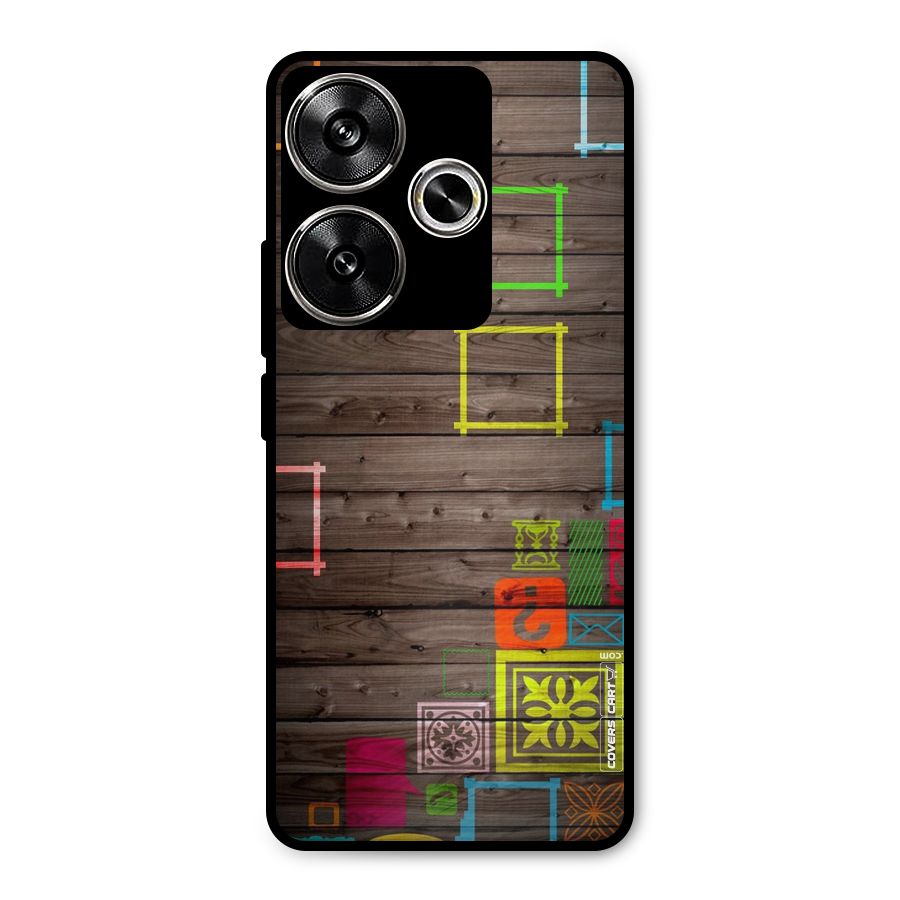 Multicolor Frame Design Metal Back Case for Poco F6