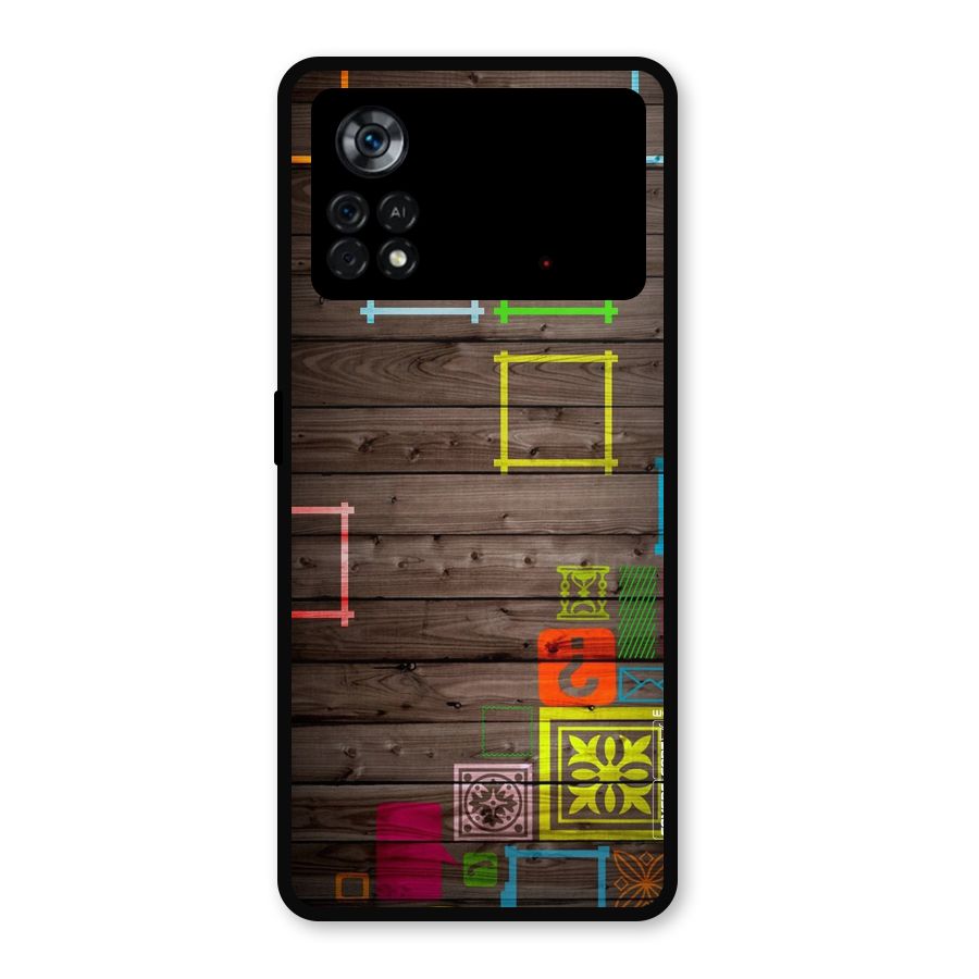 Multicolor Frame Design Metal Back Case for Poco X4 Pro 5G