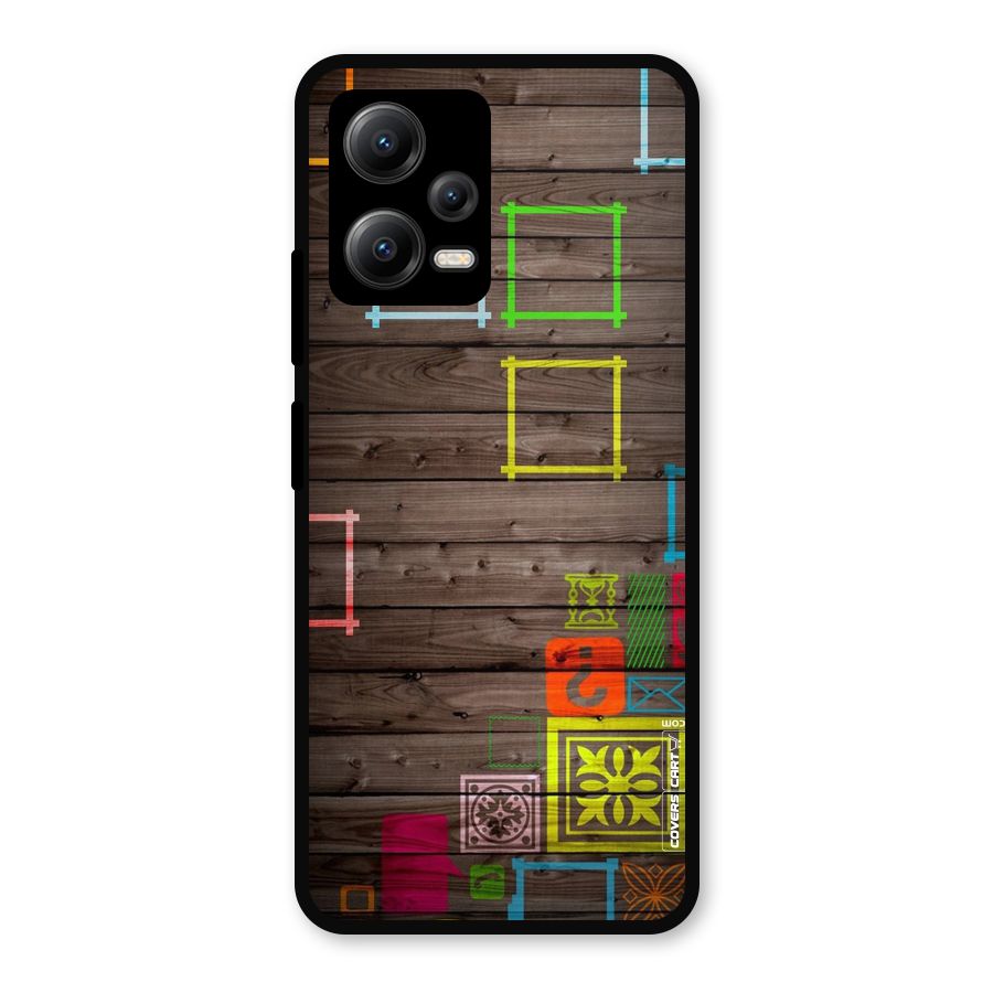 Multicolor Frame Design Metal Back Case for Poco X5