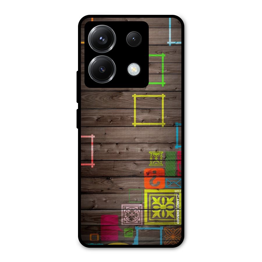 Multicolor Frame Design Metal Back Case for Poco X6