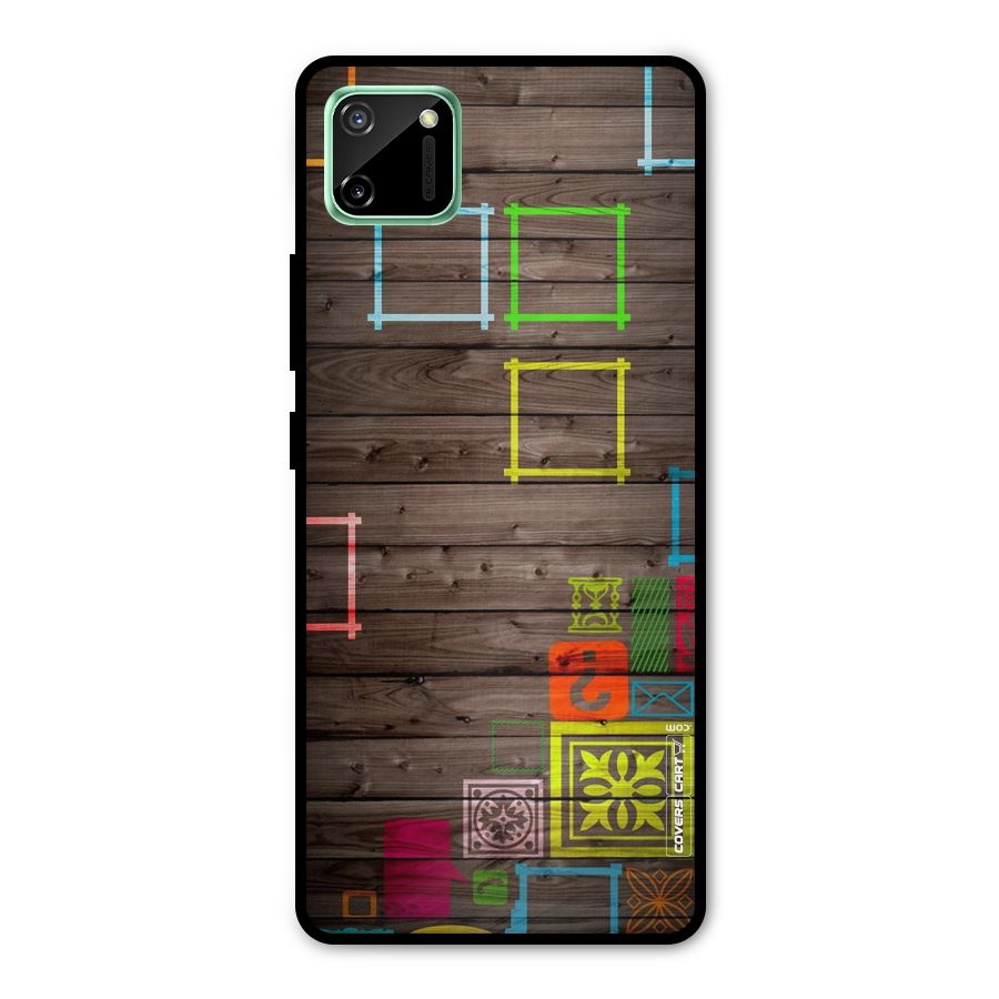 Multicolor Frame Design Metal Back Case for Realme C11