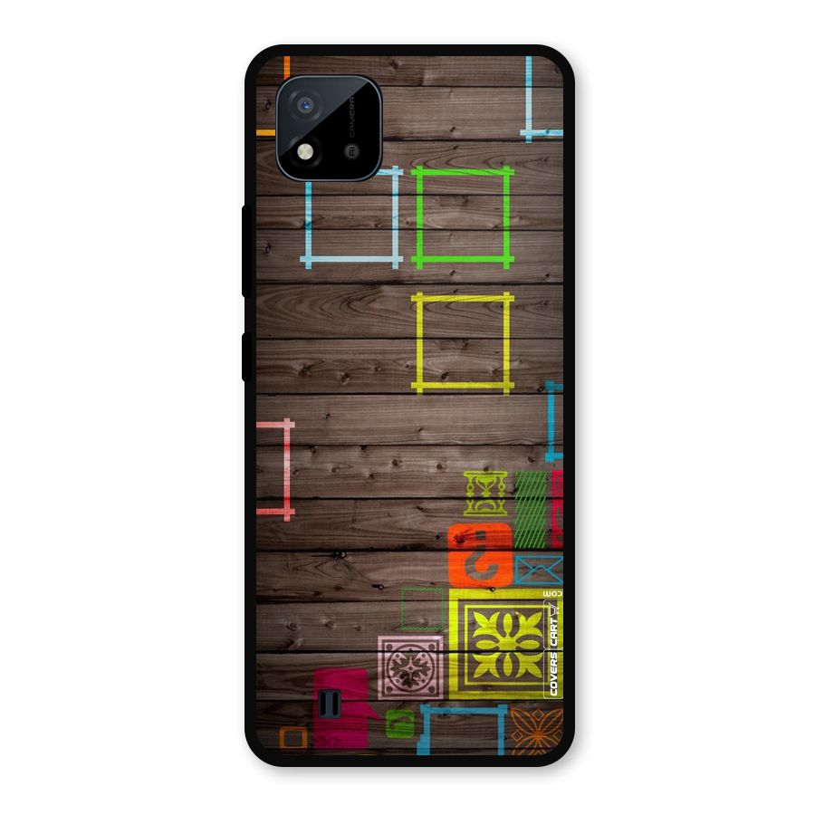 Multicolor Frame Design Metal Back Case for Realme C11 2021