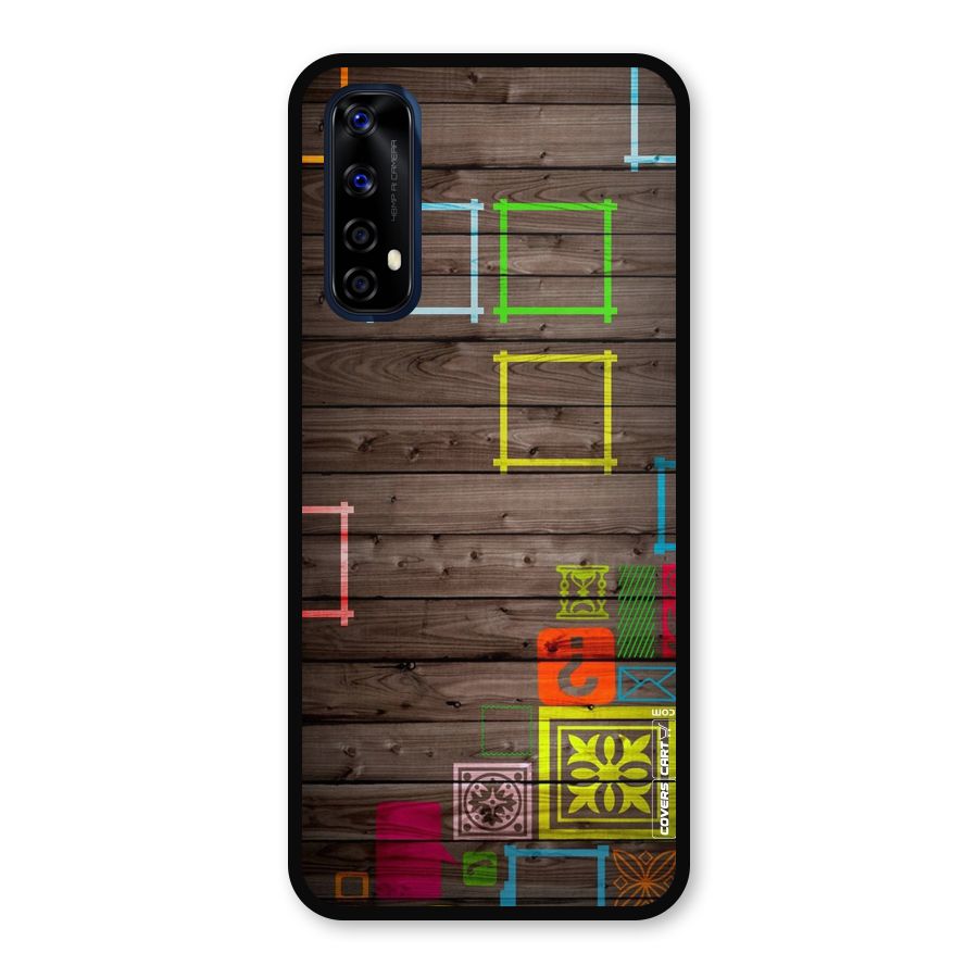 Multicolor Frame Design Metal Back Case for Realme Narzo 20 Pro