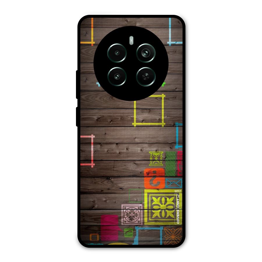 Multicolor Frame Design Metal Back Case for Realme Narzo 70 Pro