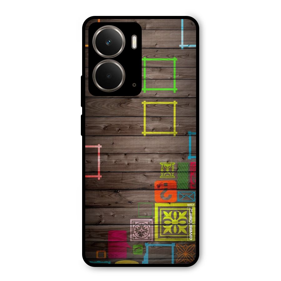 Multicolor Frame Design Metal Back Case for Realme P3