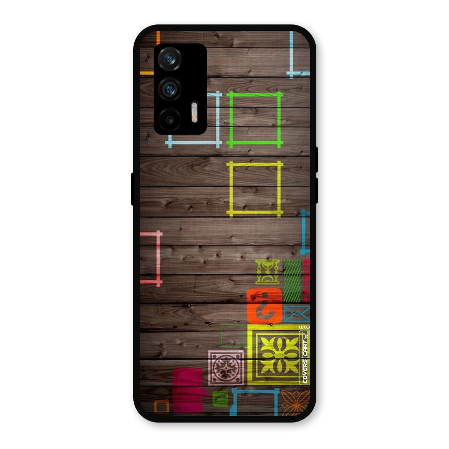 Multicolor Frame Design Metal Back Case for Realme X7 Max