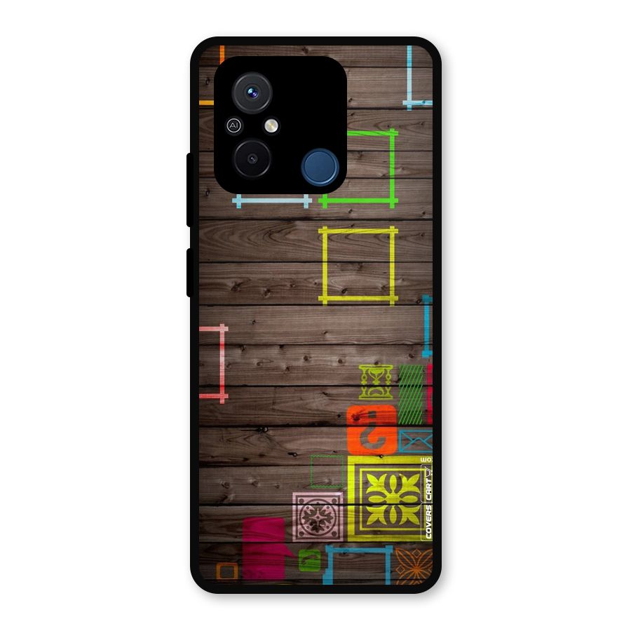 Multicolor Frame Design Metal Back Case for Redmi 12C