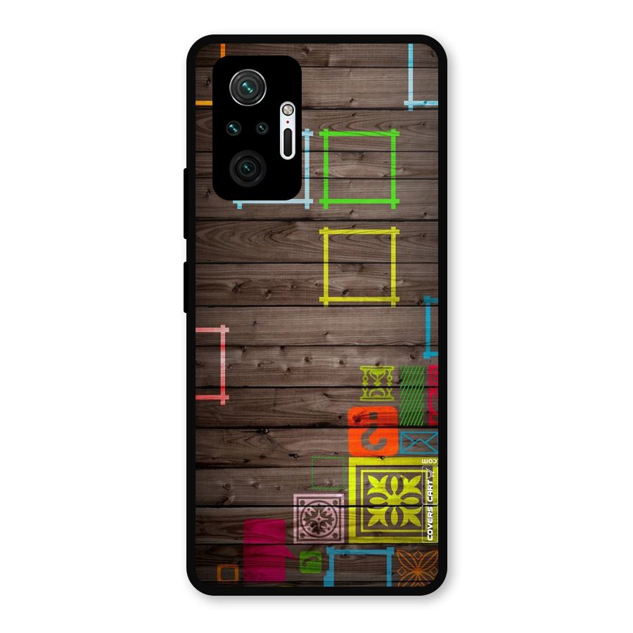 Multicolor Frame Design Metal Back Case for Redmi Note 10 Pro
