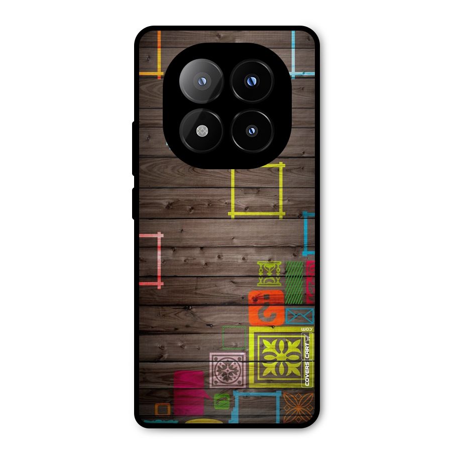 Multicolor Frame Design Metal Back Case for Redmi Note 14 Pro Plus 5G