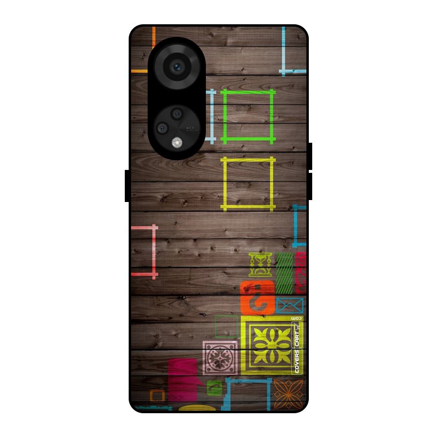 Multicolor Frame Design Metal Back Case for Reno8 T 5G