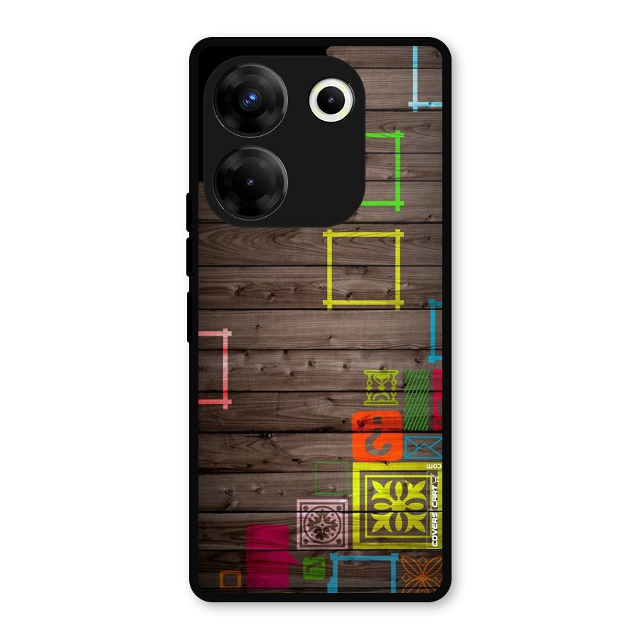 Multicolor Frame Design Metal Back Case for Tecno Camon 20 Pro
