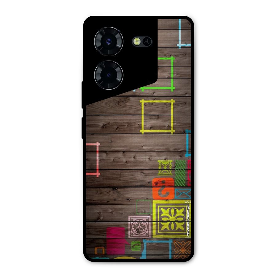 Multicolor Frame Design Metal Back Case for Tecno Pova 5 Pro 5G