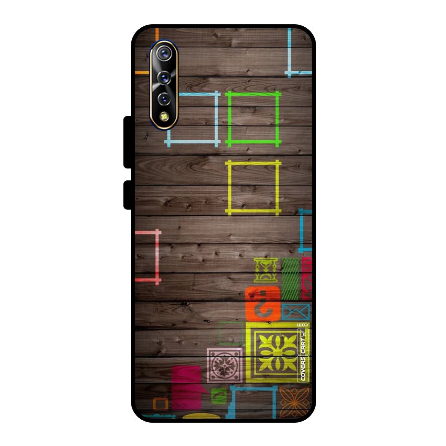 Multicolor Frame Design Metal Back Case for Vivo S1