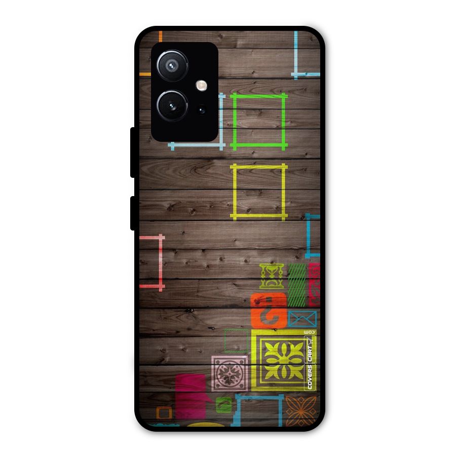 Multicolor Frame Design Metal Back Case for Vivo T1 5G