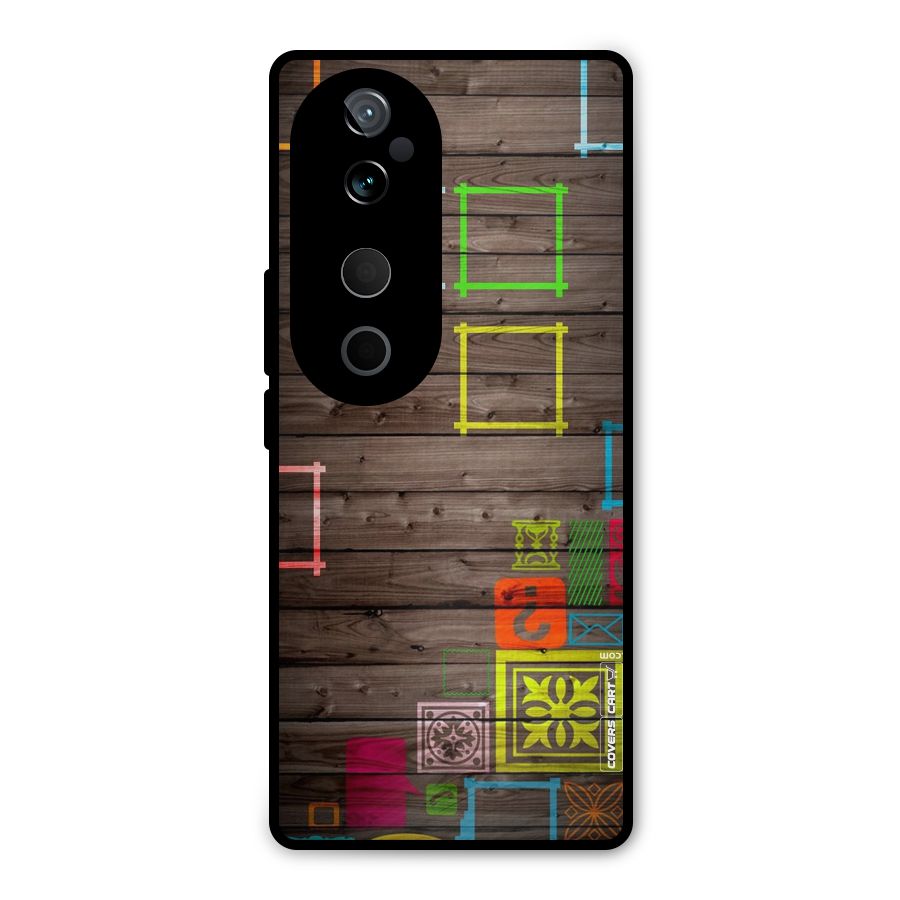 Multicolor Frame Design Metal Back Case for Vivo T3 Ultra