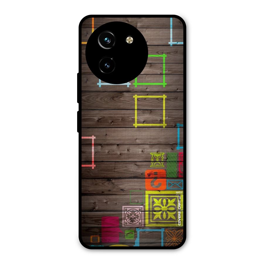 Multicolor Frame Design Metal Back Case for Vivo T3x