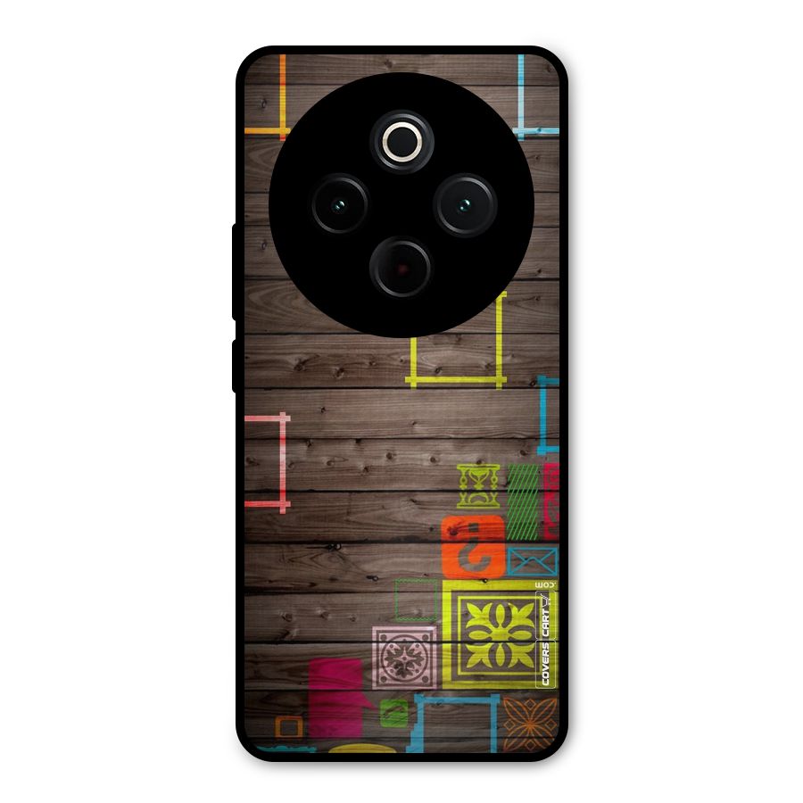 Multicolor Frame Design Metal Back Case for Vivo T4