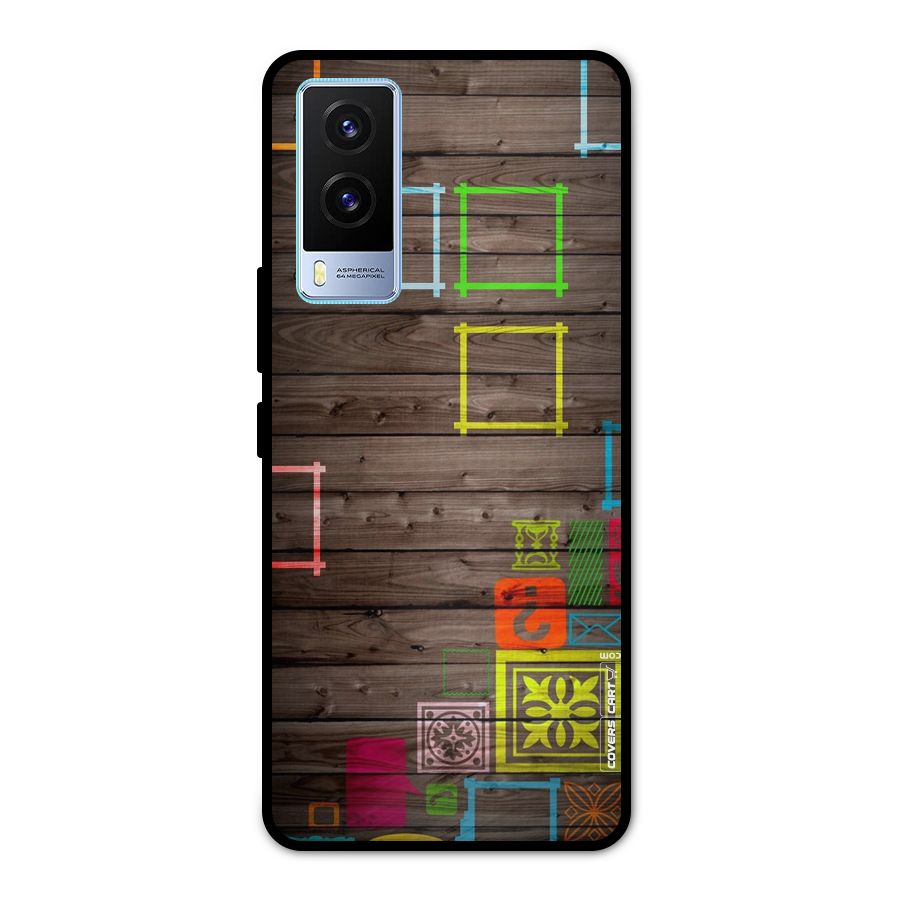 Multicolor Frame Design Metal Back Case for Vivo V21e 5G