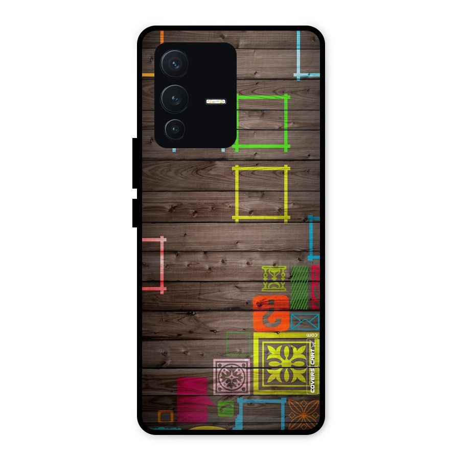Multicolor Frame Design Metal Back Case for Vivo V23 5G