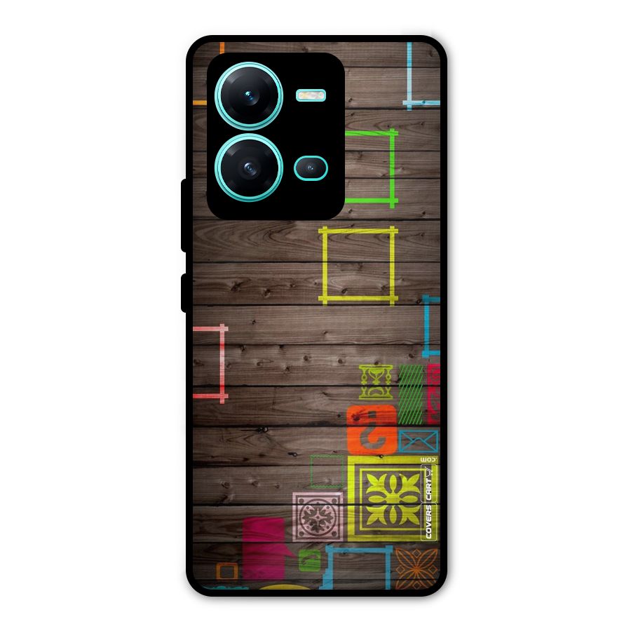 Multicolor Frame Design Metal Back Case for Vivo V25
