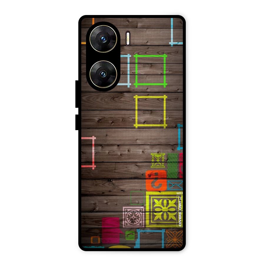 Multicolor Frame Design Metal Back Case for Vivo V29e