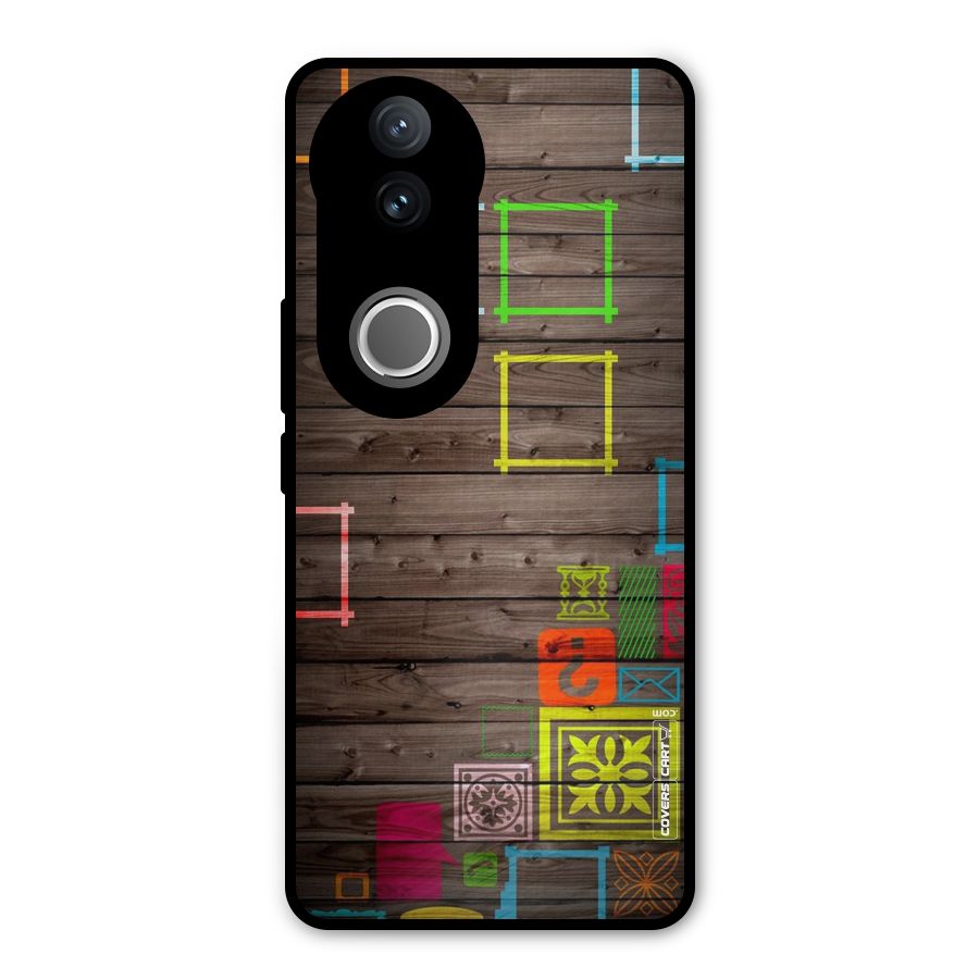 Multicolor Frame Design Metal Back Case for Vivo V50e
