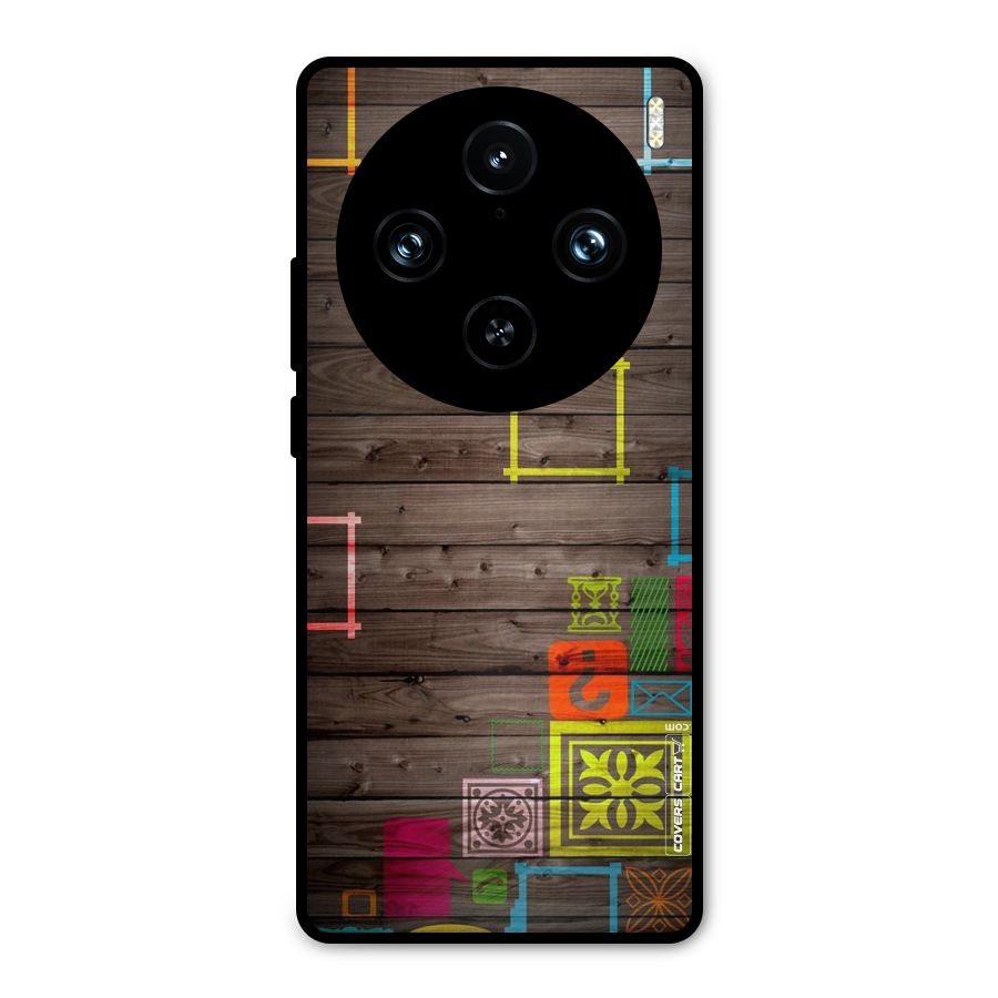 Multicolor Frame Design Metal Back Case for Vivo X100 Pro