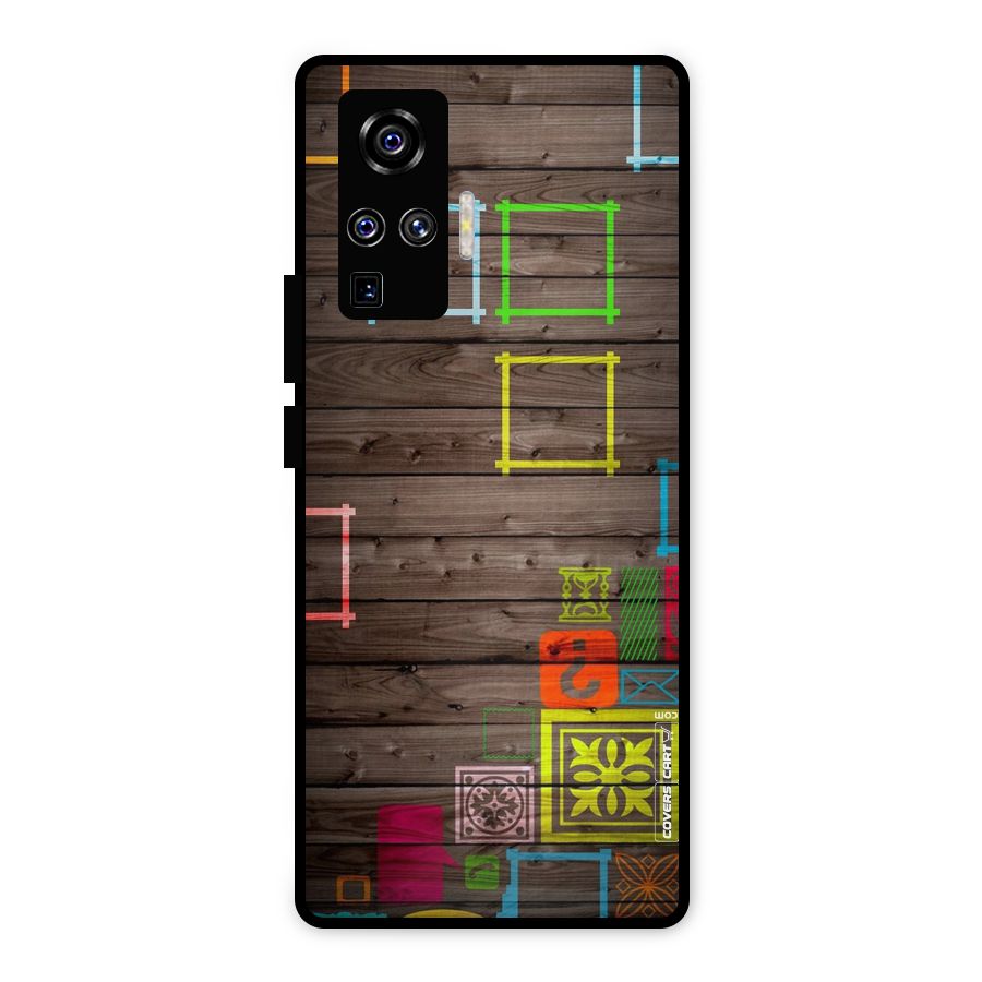 Multicolor Frame Design Metal Back Case for Vivo X50 Pro