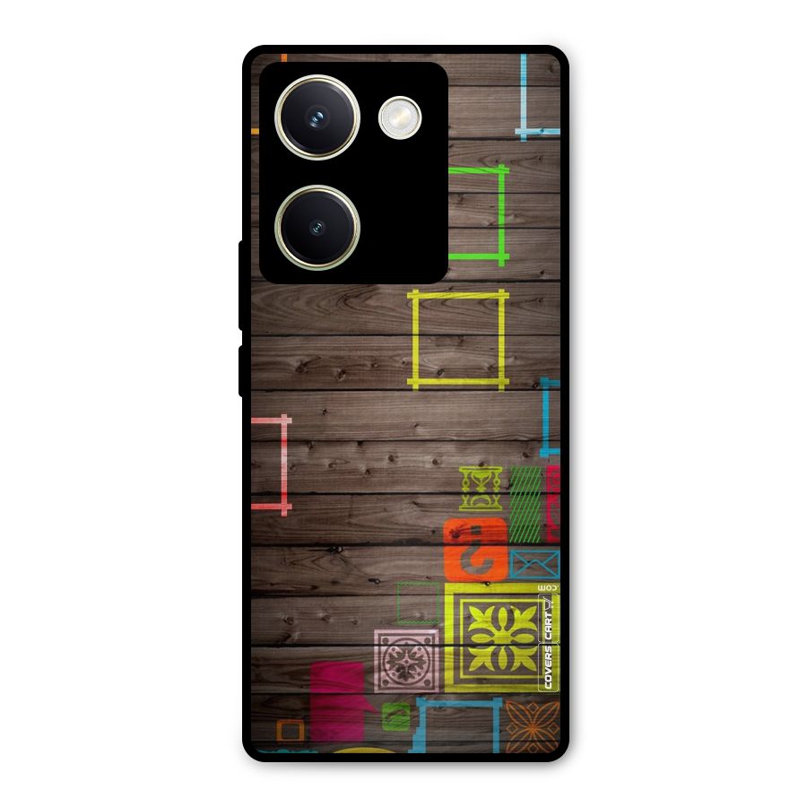 Multicolor Frame Design Metal Back Case for Vivo Y200 Pro