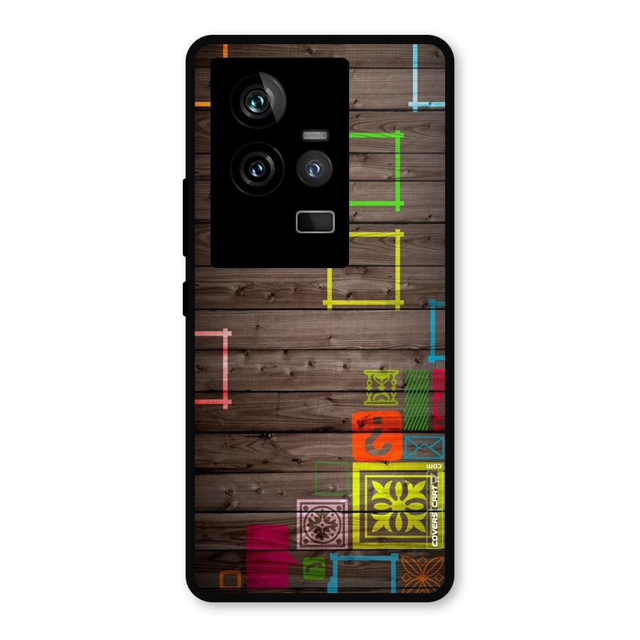 Multicolor Frame Design Metal Back Case for iQOO 11 5G