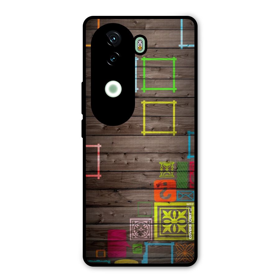 Multicolor Frame Design Metal Back Case for iQOO Z9s
