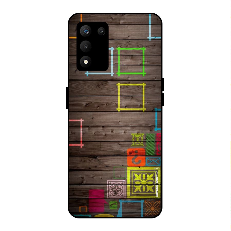 Multicolor Frame Design Metal Back Case for realme 9 5G SE
